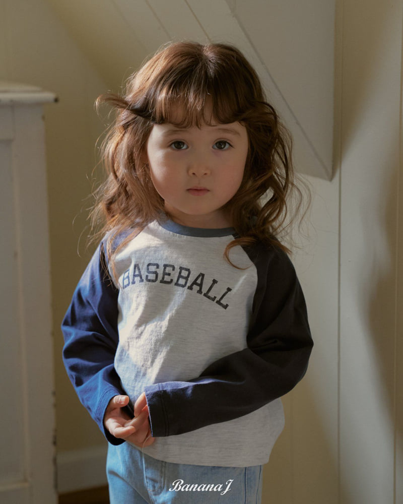 Banana J - Korean Children Fashion - #childrensboutique - Baseball Tee - 8
