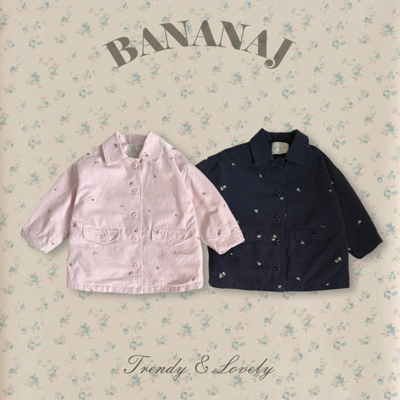 Banana J - Korean Children Fashion - #childrensboutique - Floral Embroidered Jacket