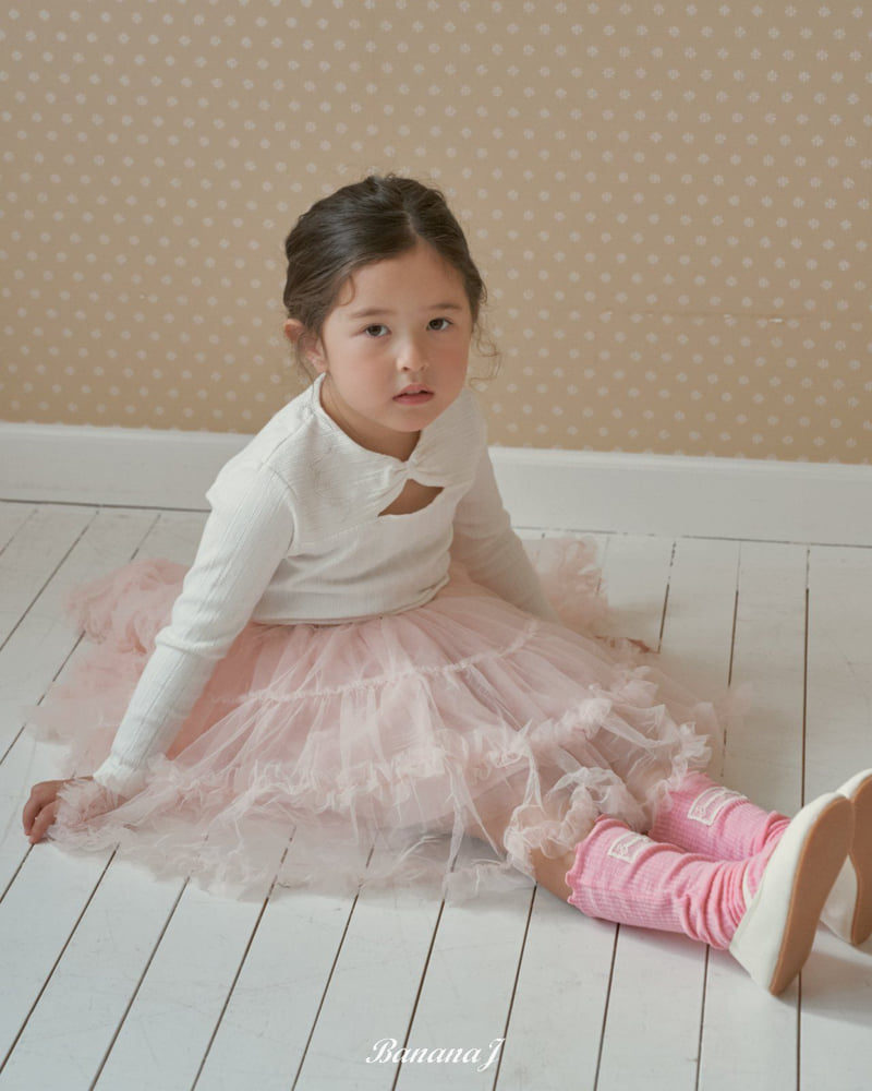 Banana J - Korean Children Fashion - #designkidswear - Ribbon Tee - 10