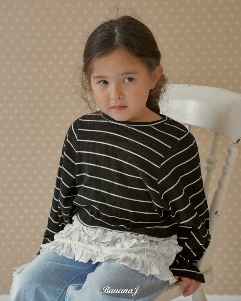 Banana J - Korean Children Fashion - #discoveringself - With Striped Tee - 7