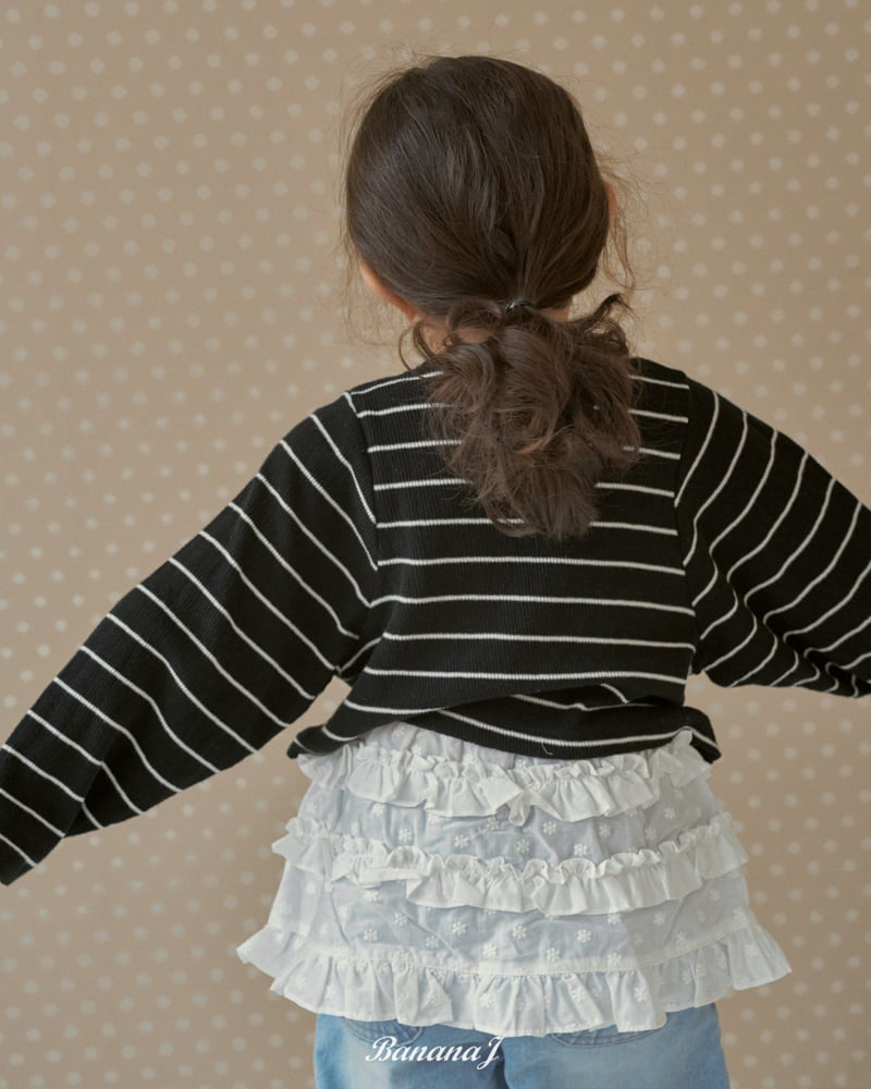 Banana J - Korean Children Fashion - #fashionkids - With Striped Tee - 8