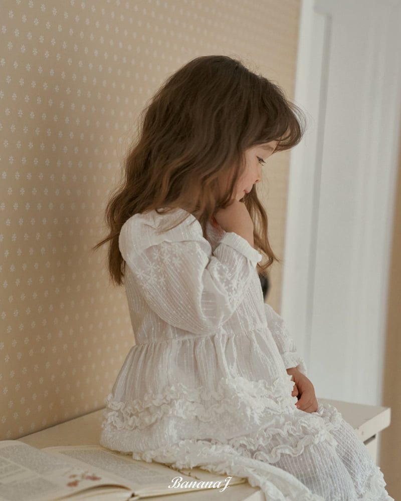 Banana J - Korean Children Fashion - #fashionkids - Blanc One-piece - 5
