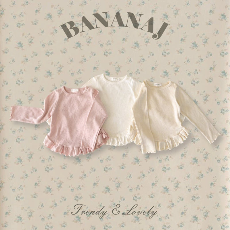 Banana J - Korean Children Fashion - #fashionkids - Lauren Frill Tee