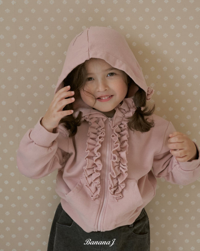 Banana J - Korean Children Fashion - #kidsshorts - Chloe Hooded Zip-Up - 11