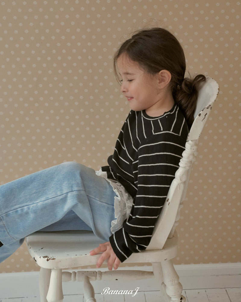 Banana J - Korean Children Fashion - #kidsstore - With Striped Tee - 10