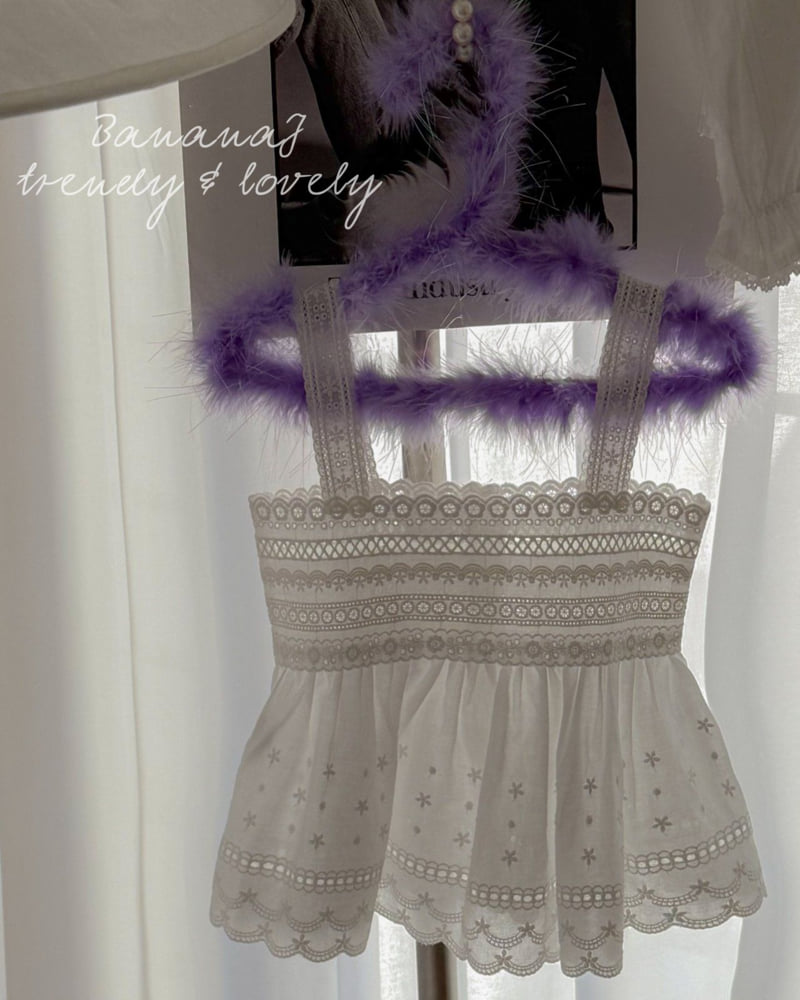 Banana J - Korean Children Fashion - #kidzfashiontrend - Elia Lace Top - 3