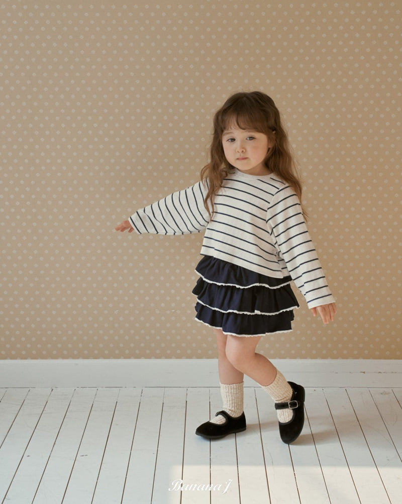 Banana J - Korean Children Fashion - #kidzfashiontrend - With Striped Tee - 11