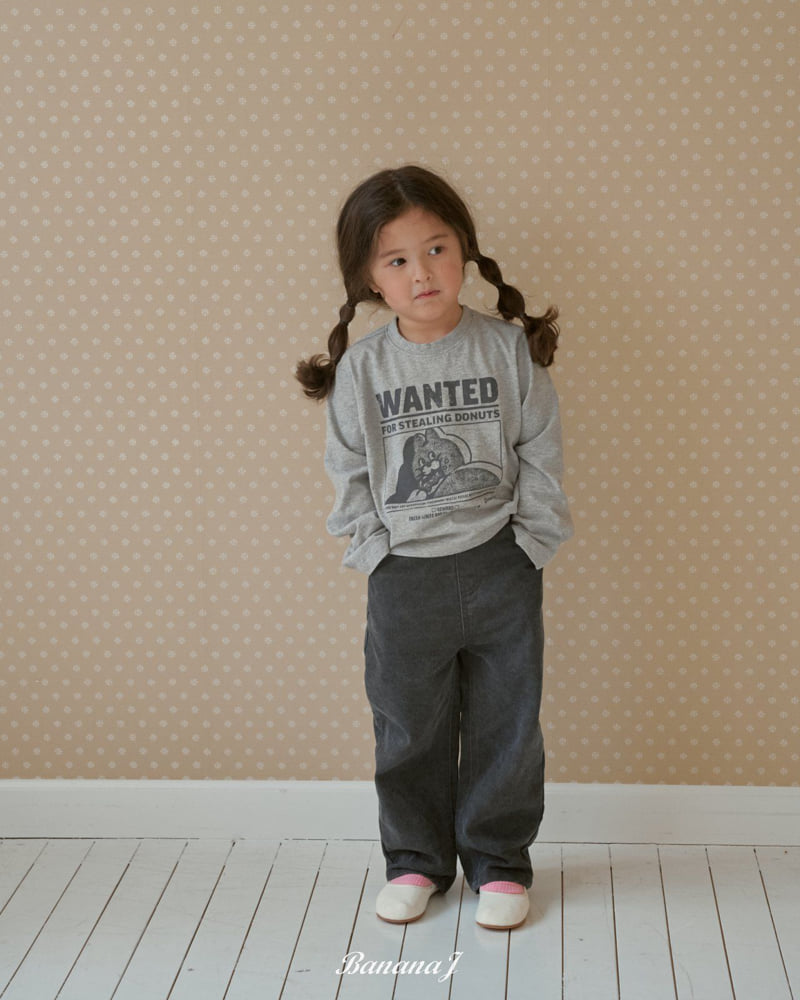 Banana J - Korean Children Fashion - #kidzfashiontrend - Wanted Slim Tee - 11