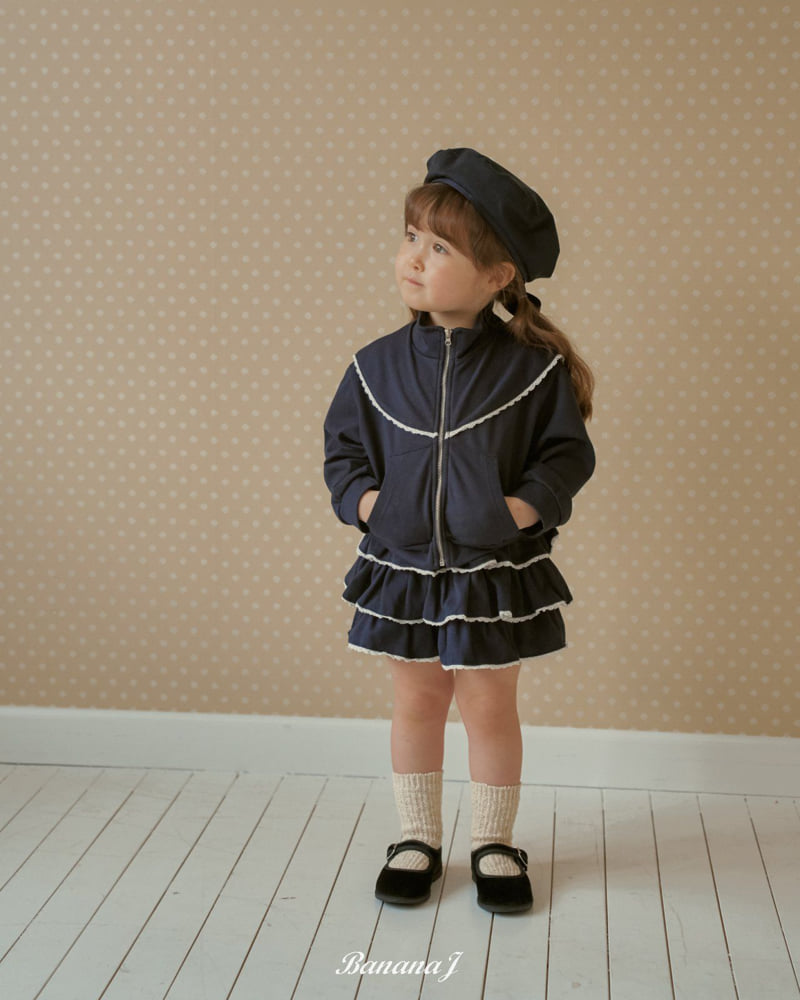 Banana J - Korean Children Fashion - #kidzfashiontrend - Berry Lace Skirt - 8