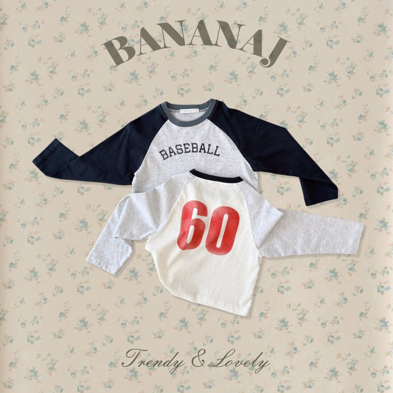 Banana J - Korean Children Fashion - #magicofchildhood - Baseball Tee