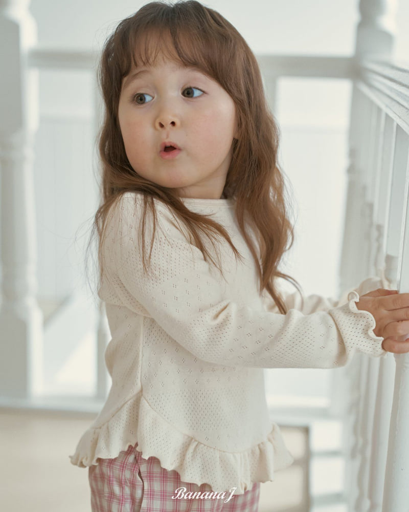 Banana J - Korean Children Fashion - #magicofchildhood - Lauren Frill Tee - 7