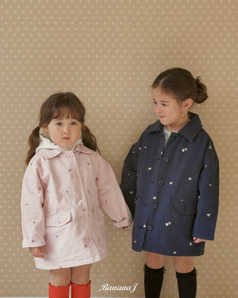 Banana J - Korean Children Fashion - #magicofchildhood - Floral Embroidered Jacket - 10
