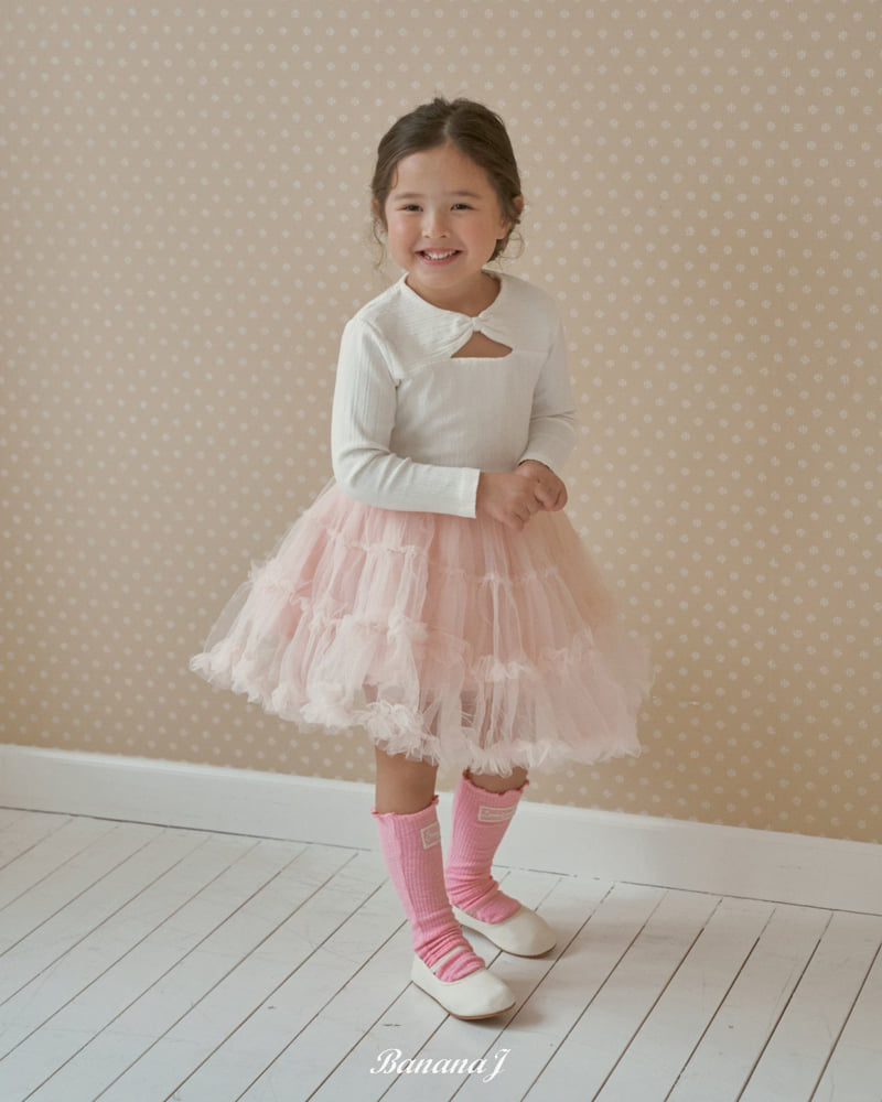 Banana J - Korean Children Fashion - #minifashionista - Ribbon Tee - 3