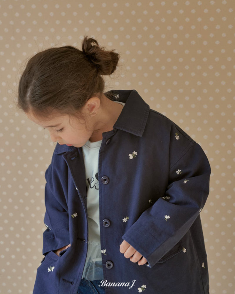 Banana J - Korean Children Fashion - #minifashionista - Floral Embroidered Jacket - 11
