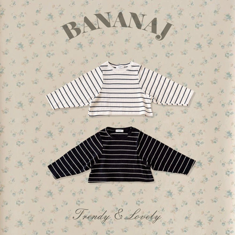 Banana J - Korean Children Fashion - #todddlerfashion - With Striped Tee