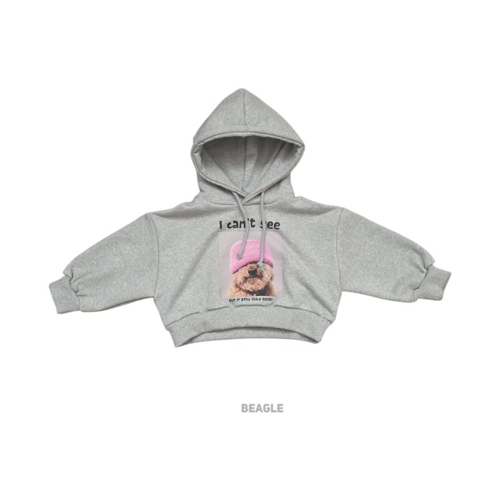 Beagle - Korean Children Fashion - #designkidswear - Puppy Crop Hoodie Sweatshirt - 3