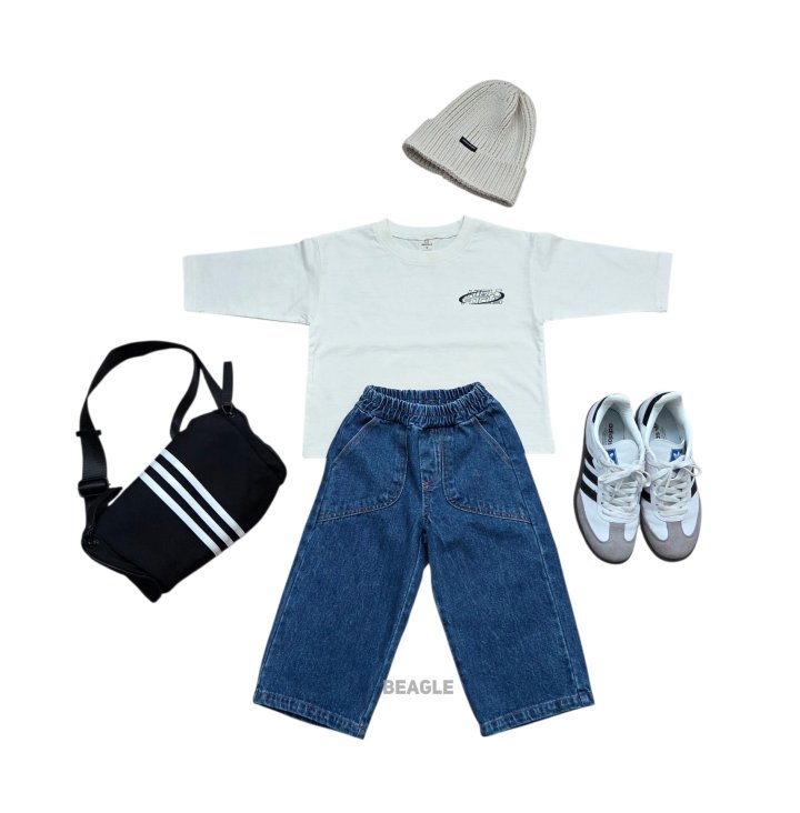 Beagle - Korean Children Fashion - #discoveringself - Pure Pocket Denim Pants - 9