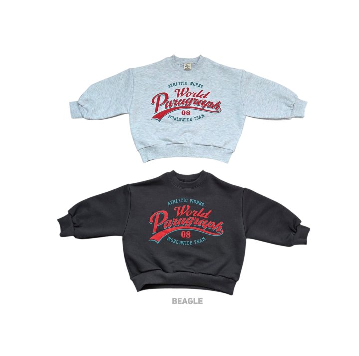 Beagle - Korean Children Fashion - #discoveringself - World Print Sweatshirt - 2