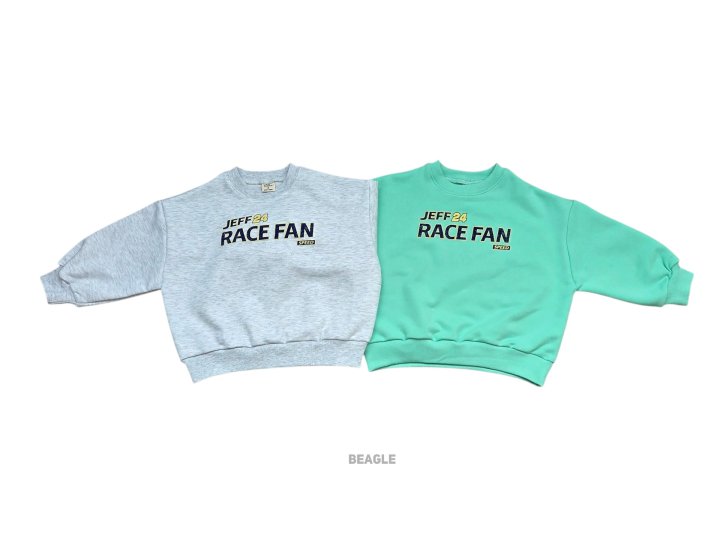 Beagle - Korean Children Fashion - #discoveringself - Racer Print Sweatshirt