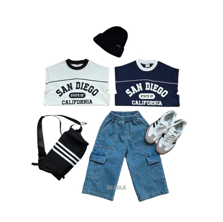 Beagle - Korean Children Fashion - #fashionkids - Multi Cargo Denim Pants - 12