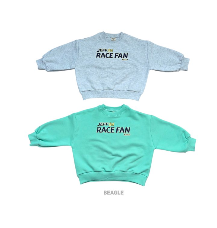 Beagle - Korean Children Fashion - #fashionkids - Racer Print Sweatshirt - 2