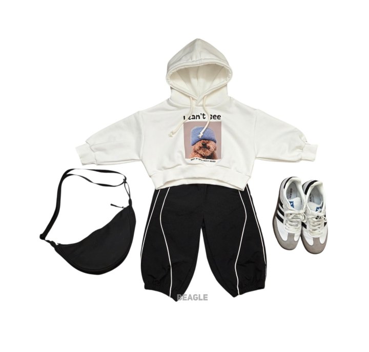 Beagle - Korean Children Fashion - #kidsshorts - Puppy Crop Hoodie Sweatshirt - 6