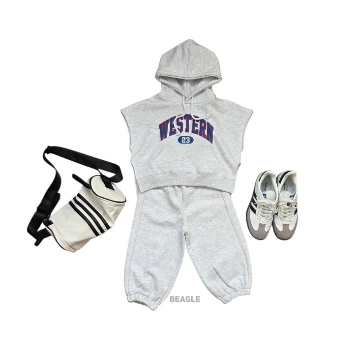 Beagle - Korean Children Fashion - #kidsshorts - Western Hooded Vest - 5