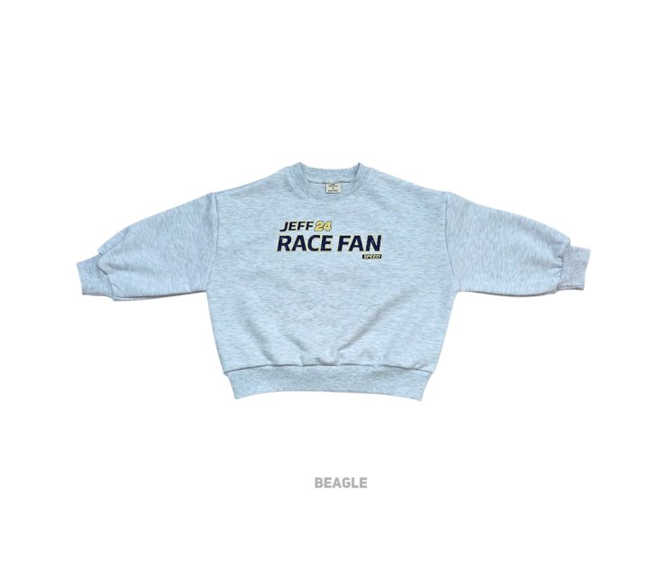 Beagle - Korean Children Fashion - #kidsshorts - Racer Print Sweatshirt - 3