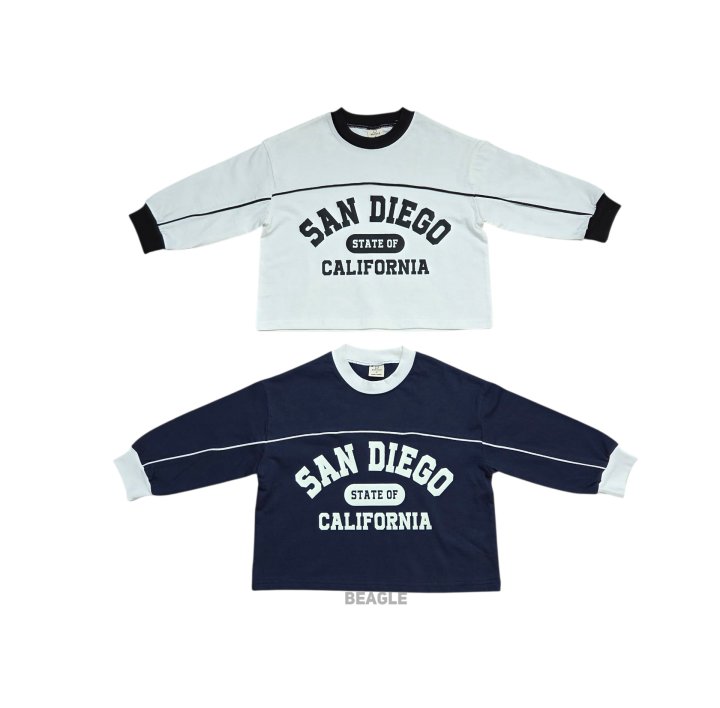 Beagle - Korean Children Fashion - #kidsshorts - San Diego Stripe Tee - 2