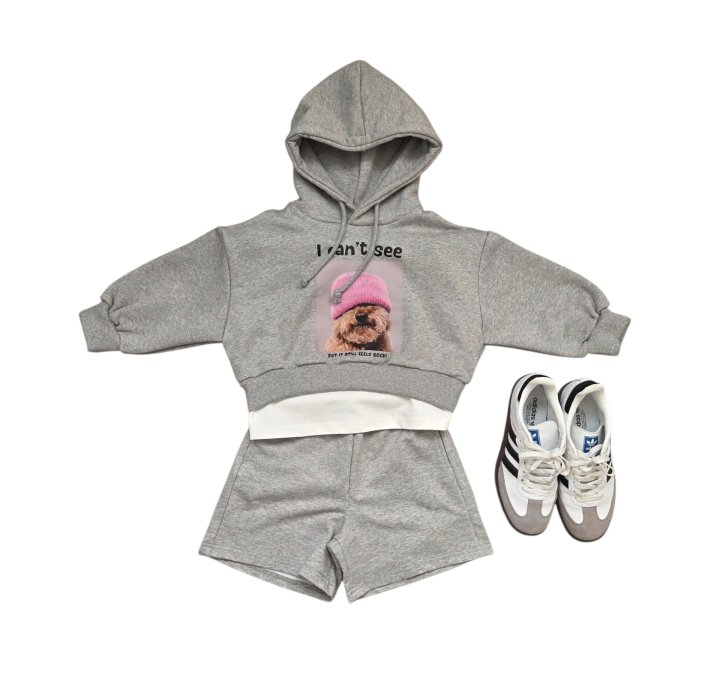 Beagle - Korean Children Fashion - #kidsstore - Puppy Crop Hoodie Sweatshirt - 7