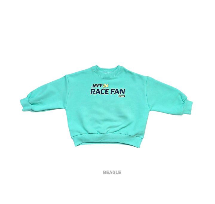 Beagle - Korean Children Fashion - #kidsshorts - Racer Print Sweatshirt - 4