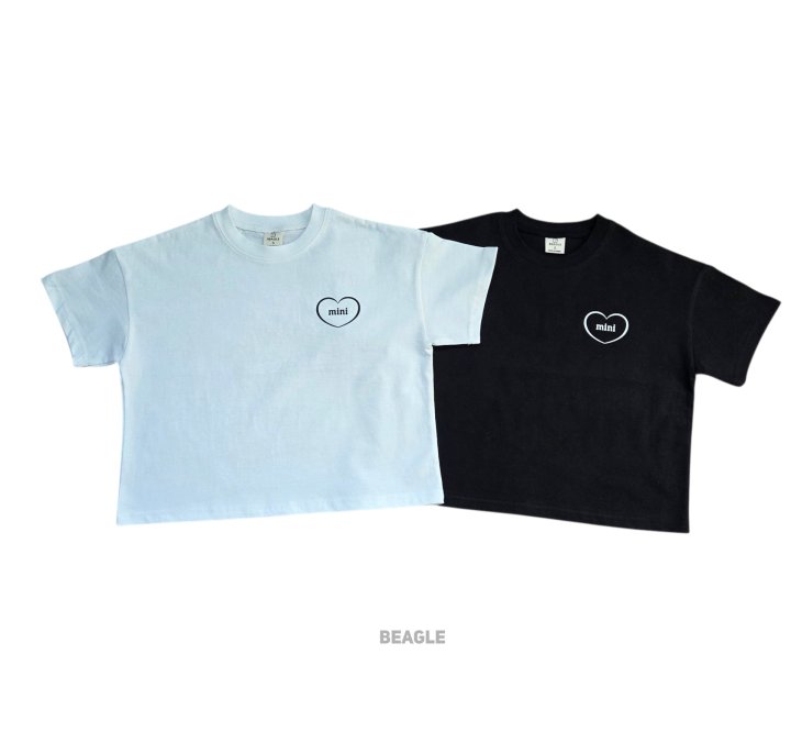 Beagle - Korean Children Fashion - #littlefashionista - Mini Print Short Sleeve Tee
