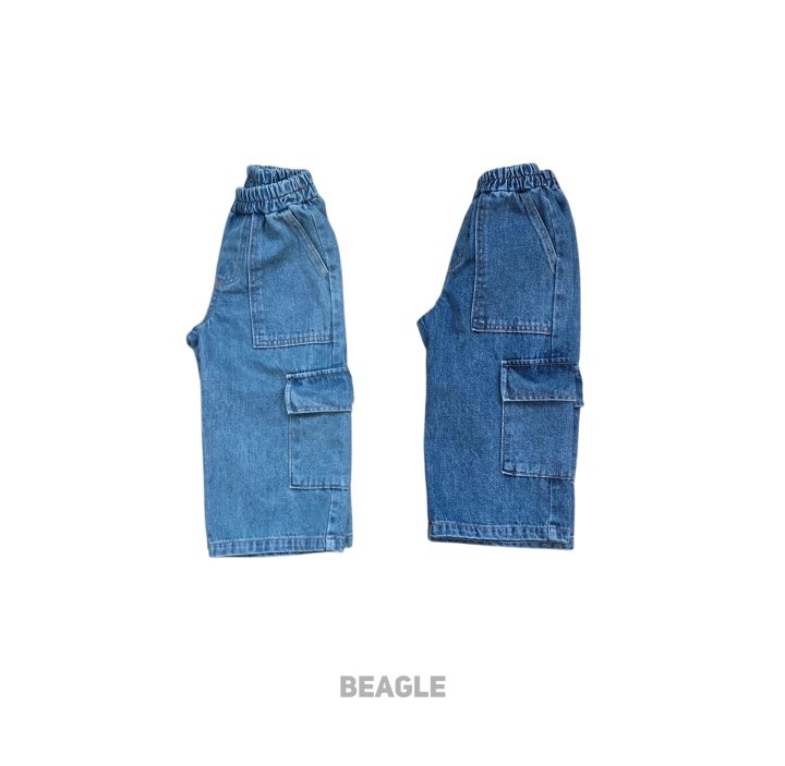 Beagle - Korean Children Fashion - #magicofchildhood - Multi Cargo Denim Pants - 2