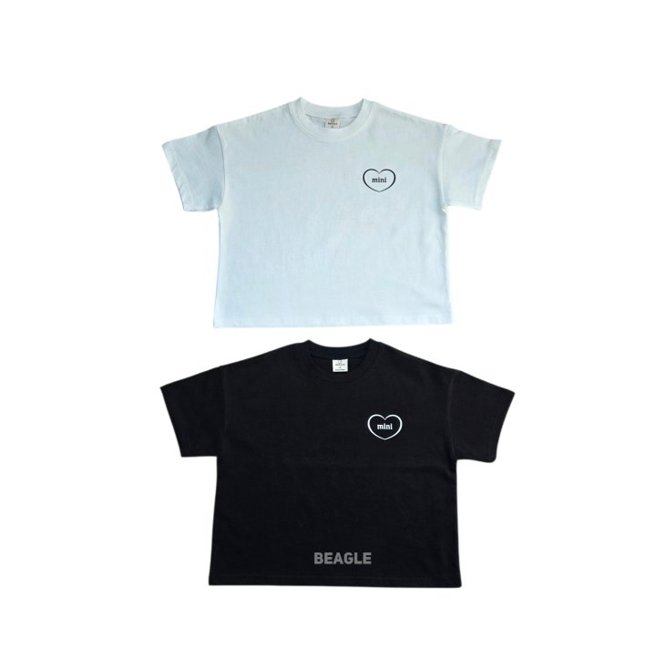 Beagle - Korean Children Fashion - #magicofchildhood - Mini Print Short Sleeve Tee - 2