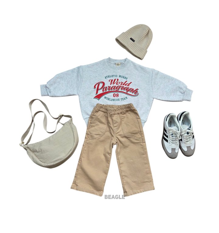 Beagle - Korean Children Fashion - #minifashionista - World Print Sweatshirt - 10