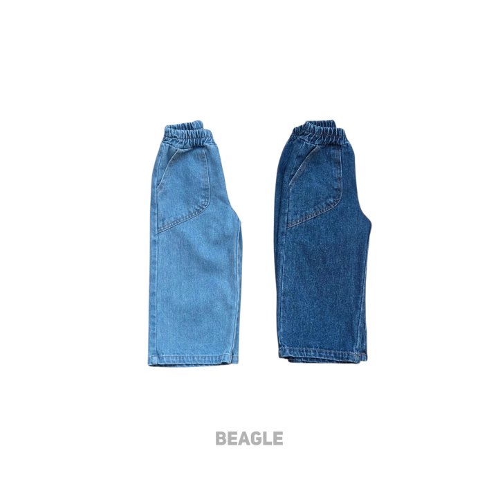 Beagle - Korean Children Fashion - #prettylittlegirls - Pure Pocket Denim Pants - 2