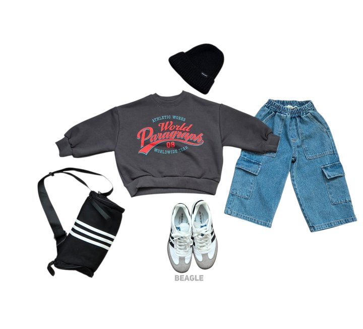 Beagle - Korean Children Fashion - #todddlerfashion - Multi Cargo Denim Pants - 5