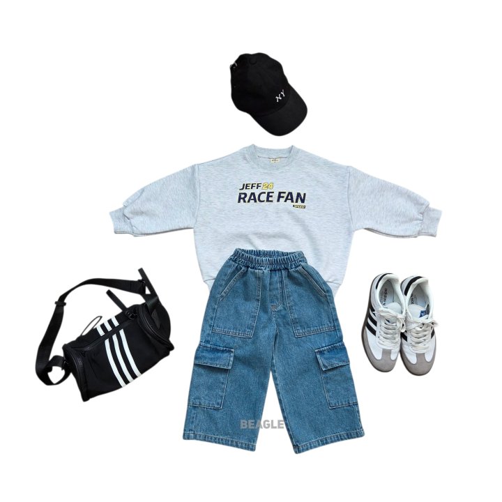 Beagle - Korean Children Fashion - #toddlerclothing - Multi Cargo Denim Pants - 6