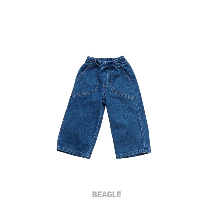 Beagle - Korean Children Fashion - #todddlerfashion - Pure Pocket Denim Pants - 4