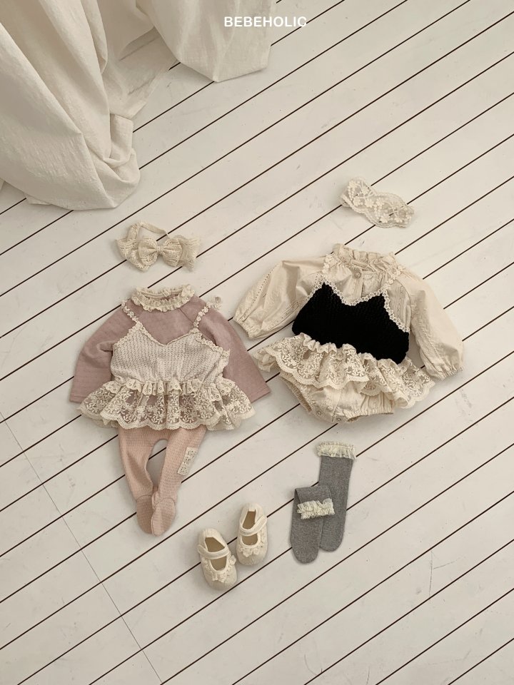 Bebe Holic - Korean Baby Fashion - #babyboutique - Pompom Bustier - 3