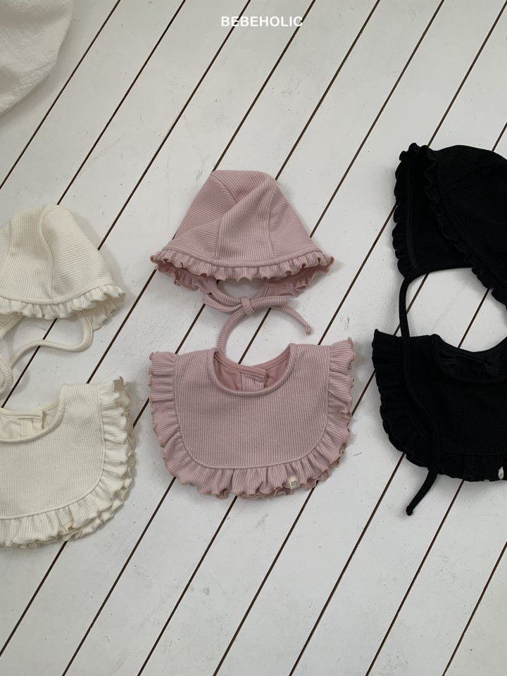 Bebe Holic - Korean Baby Fashion - #babyboutique - Frill Bonnet Set (Bonnet+Cape) - 2