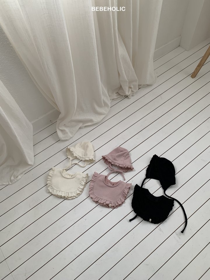 Bebe Holic - Korean Baby Fashion - #babyboutique - Frill Bonnet Set (Bonnet+Cape) - 3