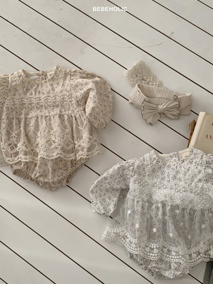 Bebe Holic - Korean Baby Fashion - #onlinebabyshop - Rippy Lace Suit - 4