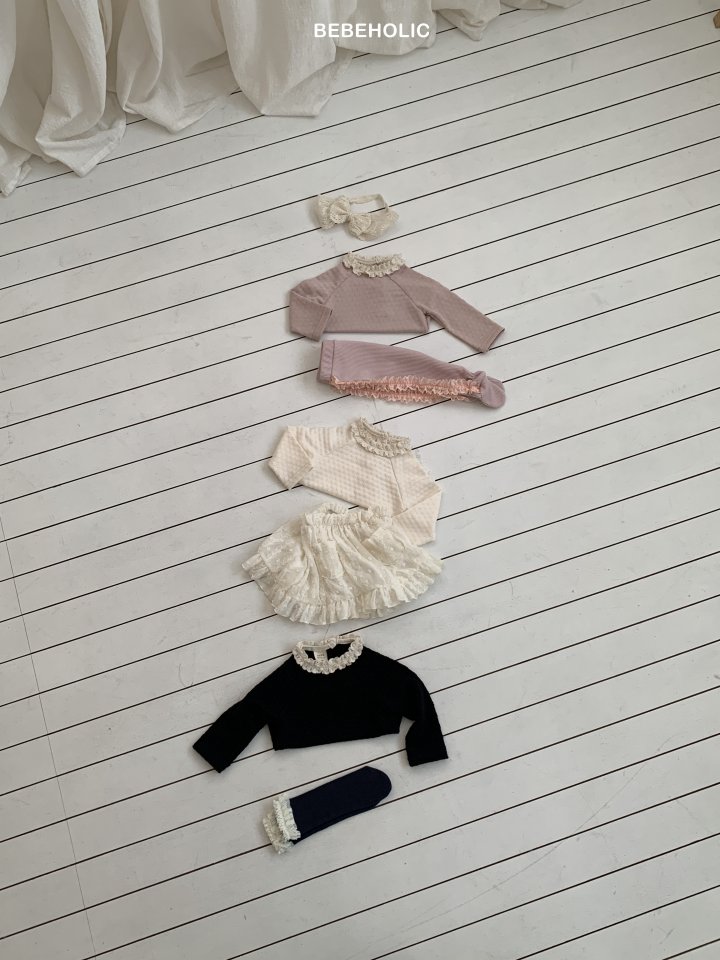 Bebe Holic - Korean Baby Fashion - #babyboutiqueclothing - Clover Lace Tee