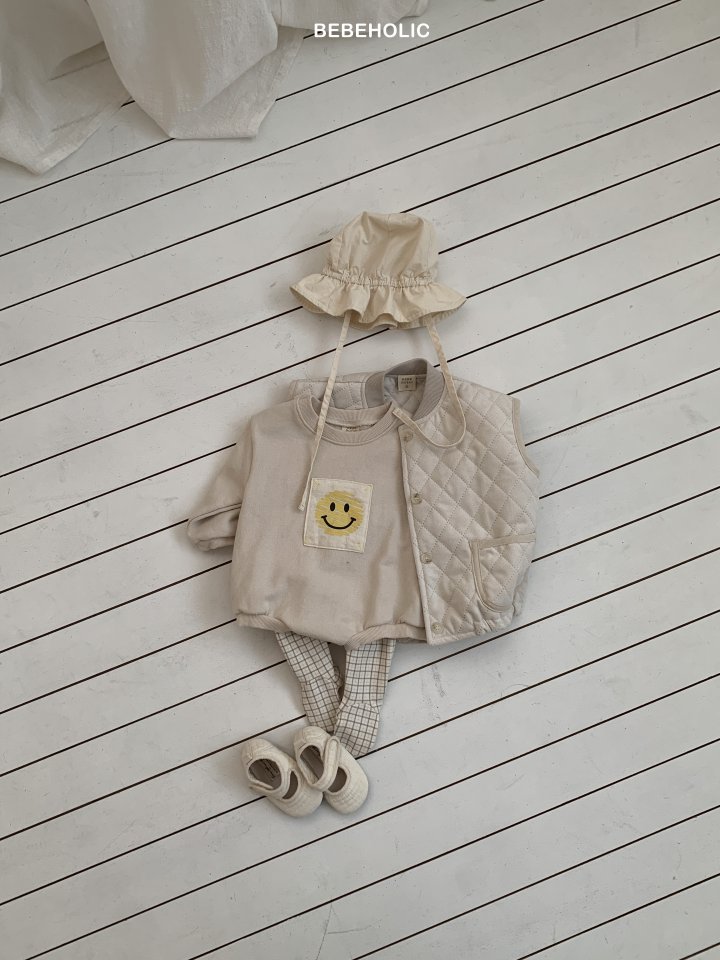 Bebe Holic - Korean Baby Fashion - #babyboutiqueclothing - Smile Patch Suit - 6