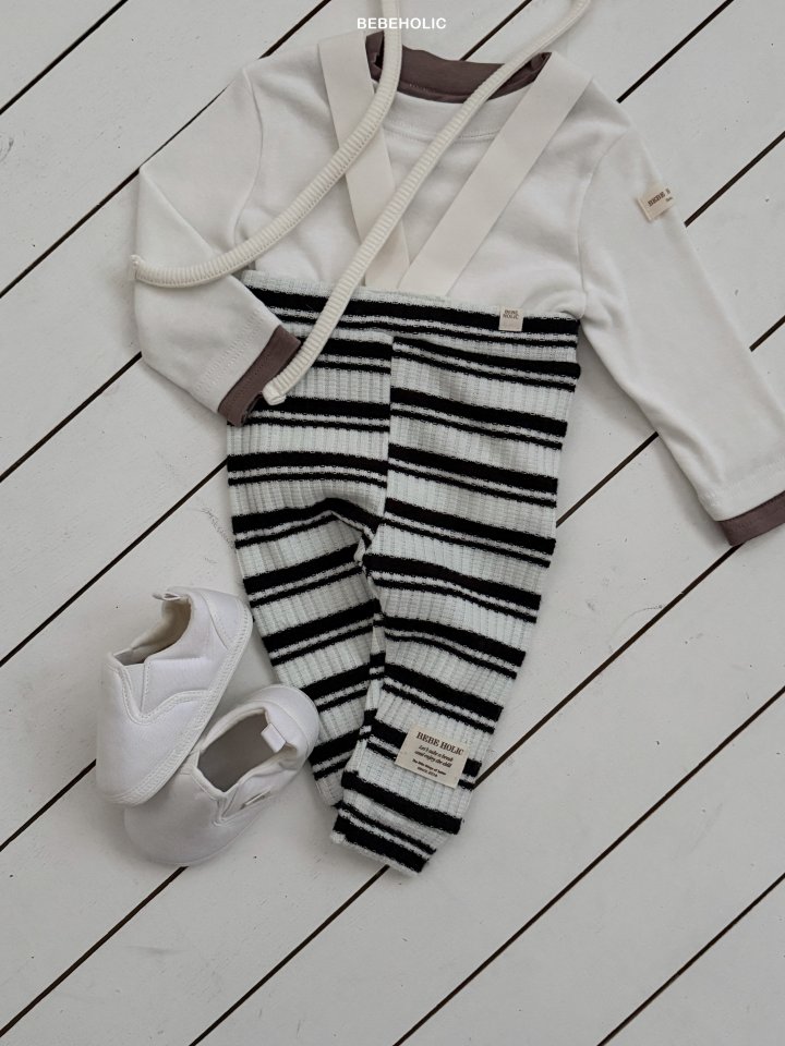 Bebe Holic - Korean Baby Fashion - #babyboutiqueclothing - Deli Stripe Leggings - 5