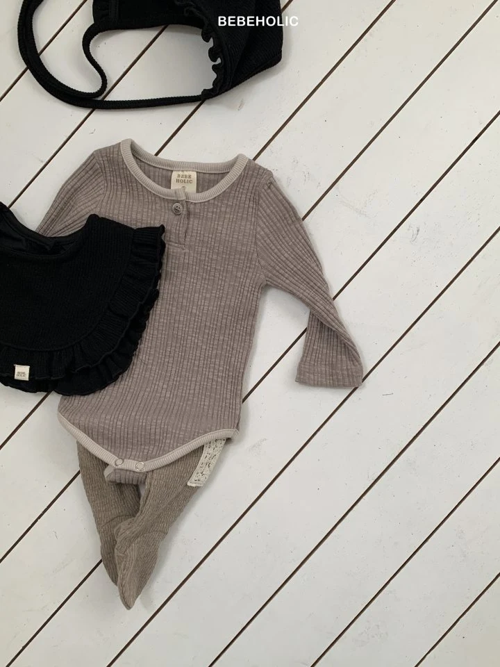 Bebe Holic - Korean Baby Fashion - #babyclothing - Lovy Ribbed Suit - 6