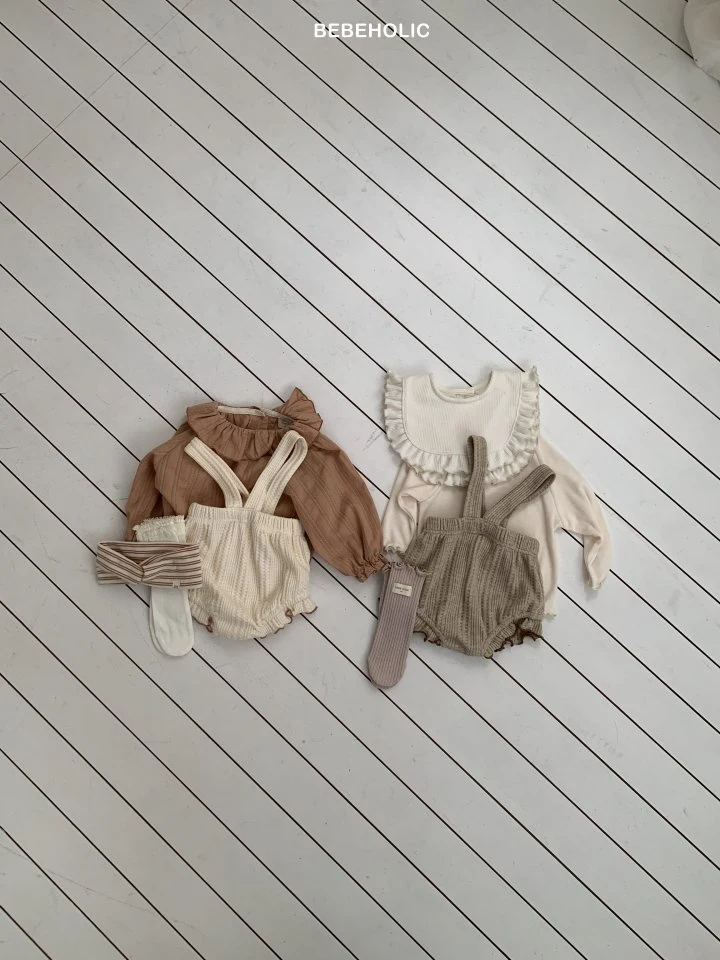 Bebe Holic - Korean Baby Fashion - #babyclothing - Easy Waffle Suspender Bloomers - 3