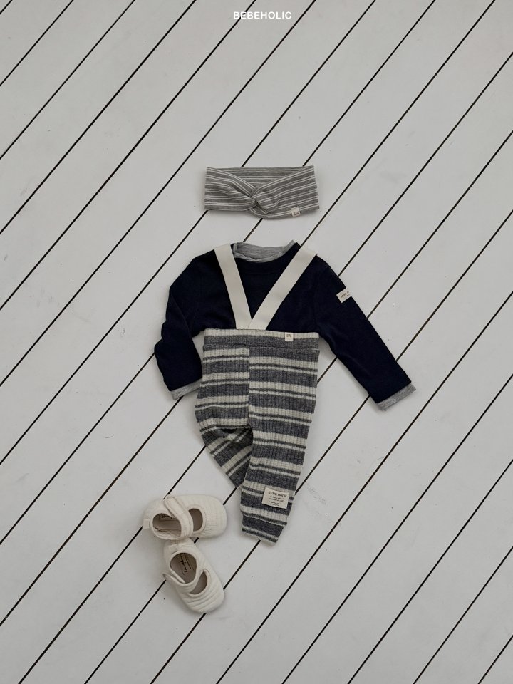 Bebe Holic - Korean Baby Fashion - #babyclothing - Deli Stripe Leggings - 6