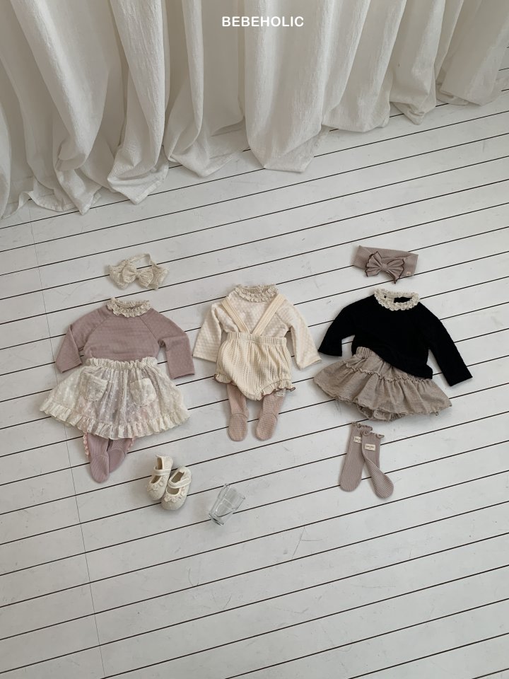 Bebe Holic - Korean Baby Fashion - #babyfashion - Clover Lace Tee - 3